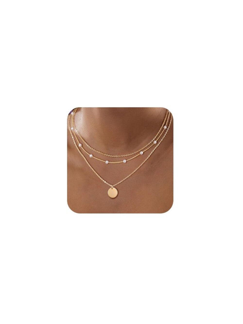 🆕 Cross Necklaces for Women, 14K Gold/Sterling Silver Cross Pearl Necklace